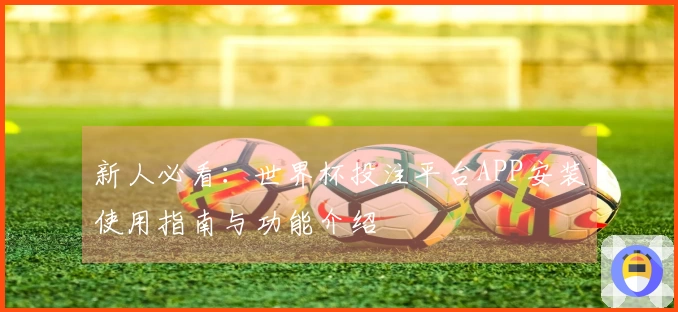新人必看：世界杯投注平台APP安装使用指南与功能介绍
